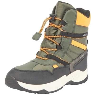 Image of Geox J Sentiero Boy B ABX Ankle Boot, Military Orange, 6 UK
