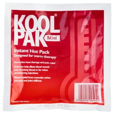 Image of Koolpak Instant Hot Pack Mini 15 x 15cm of 20