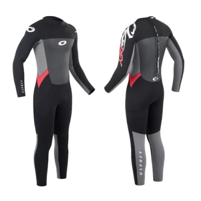 Image of Osprey Men&#039;s Origin 5mm Full Length Wetsuit, Red, L Tall UK
