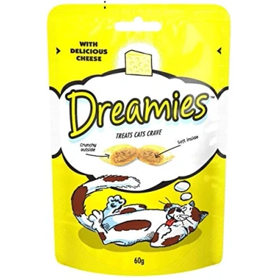 Image of Dreamies Cat Treats with Delicious Cheese (60g)