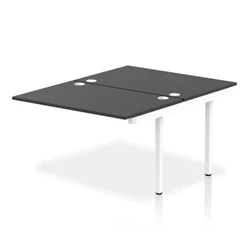 Image of Impulse Bench B2B Ext Kit 1200 White Frame Office Desk Black