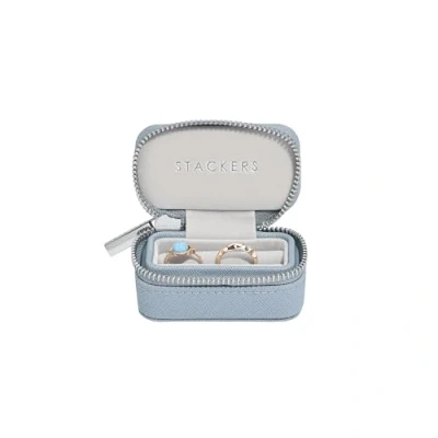Image of Stackers Dusky Blue Petite Ring box