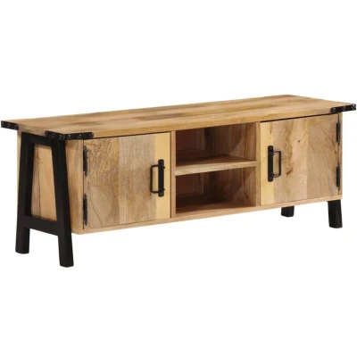Image of vidaXL TV Cabinet 110x35x40 cm Solid Wood Mango