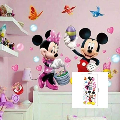 Image of Kibi Wall Stickers Mickey Mouse Kids Bedroom Minnie and Friends