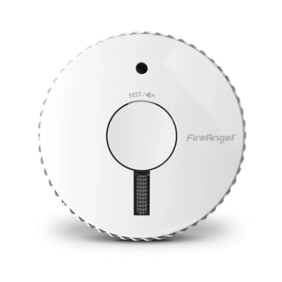 Image of FireAngel Optical Smoke Alarm with Escape Light FA6611 R 10 Year Alarms for Home 3 Replaceable Batteries Early Detector Fire ST 623E Replacement White