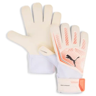 Image of Puma Ultra PLAY Unisex Goalkeeping gloves, Size: 8, White/glowing red/black