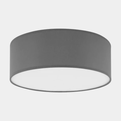 Image of TK Lighting Rondo ceiling light, grey Ø 45cm