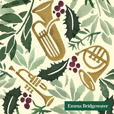 Image of Emma Bridgewater Christmas Cocktail Napkins 20pk Bring In The Green