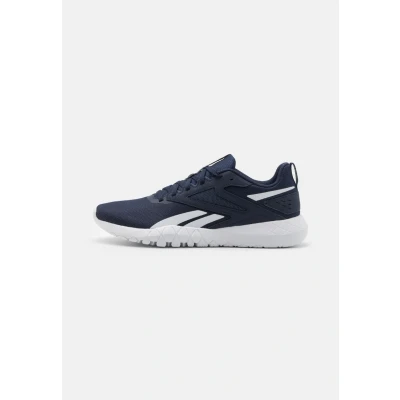 Image of Reebok Flexagon Energy TR 4 Training shoe, Men&#039;s, Size: 6, Vector navy/footwear white/blue Imitation leather/ textile