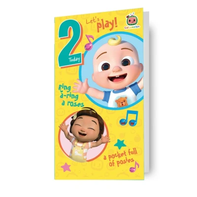 Image of CoComelon Birthday Card, Age 2, 2nd