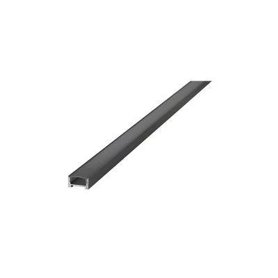 Image of Black Anodised Aluminium Profile 1M for Surface Mount Integral LED