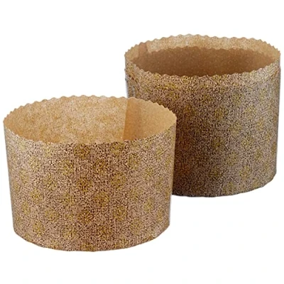 Image of Ibili Disposable Panettone Moulds Gr 5 Pc, Others, Brown, 500 g