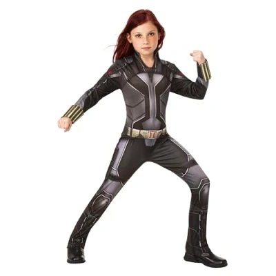 Image of Rubie&#039;s 702134M000 Official Marvel Studios Black Widow Movie Deluxe Kids Costume, Girls, M (5 7 Years)