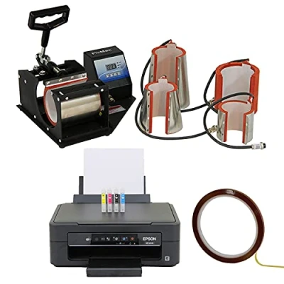 Image of Mug Heat Press Machine Sublimation Printer Transfer Digital Commercial Business Industry Home Cup Printing 5oz, 7oz, 11oz, 12oz, 17oz
