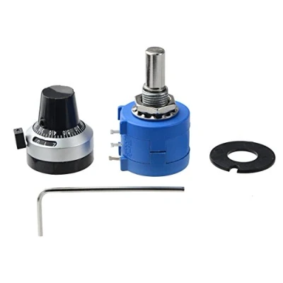 Image of WMYCONGCONG 1Pcs 10K Ohm 3590S 2 103L 10 Turn Rotary Wire Wound Precision Potentiometer Kit (3590S 103L)