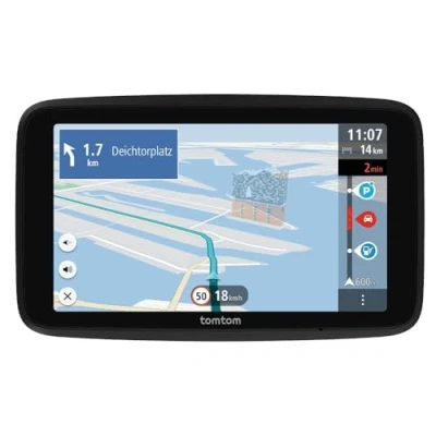 Image of TomTom Car Sat Nav GO Advanced (6 Inch, with Traffic Information, Speed Cam Alert Trial, World Map Updates Included, via WiFi, Moving Lane Guidance, Visual Cues, Integrated Reversible Mount)