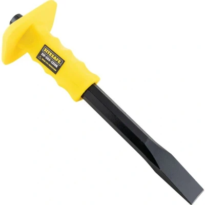 Image of Sitesafe 18 x 200mm Contractor Flat Cold Chisel comes with Guard