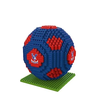 Image of FOCO Officially Licensed Crystal Palace FC BRXLZ Bricks Ball 3D Football Toy Model
