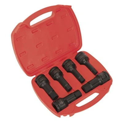 Image of Sealey Premier Impact Hex Socket Bit Set 6pc 3/4&quot;Sq Drive