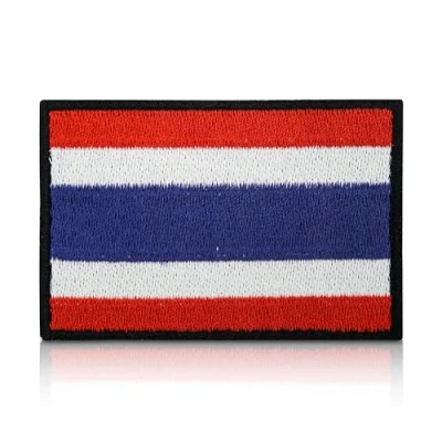 Image of Thailand Flag Patch with Hook and Loop Closure Thai Patches, Outdoor Backpacker Patches Finally Home