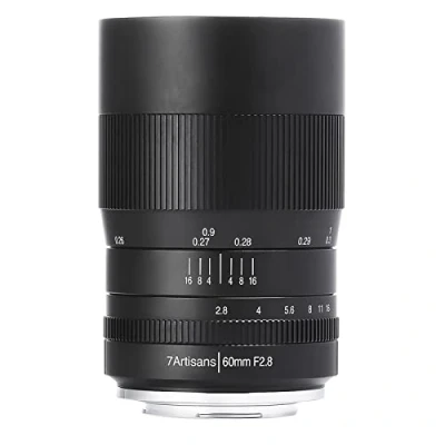 Image of 7artisans 60mm F2.8 Macro Manual Focus Camera lens APS C Mirrorless for Fujifilm Fuji Cameras Like X A1 A2 AT M1 XM2 T1 T2 T10 Pro1 E1 E2