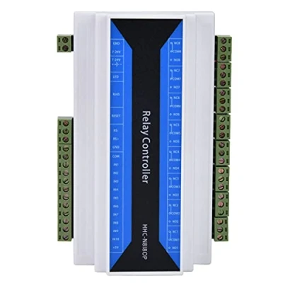 Image of Fafeicy 8 Channel Network Relay Module, Ethernet Remote Control Device to RS485 TCP Module