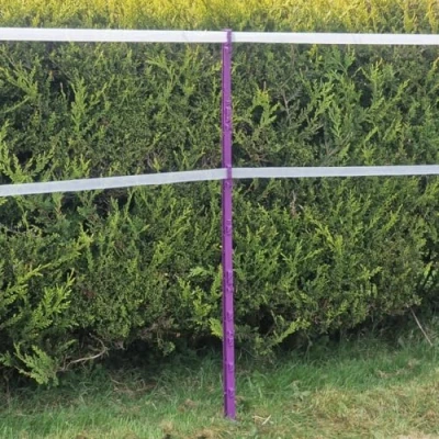 Image of Purple 5FT Poly Post 155cm Tall Plastic Fencing Stake Reinforced Electric Fence Pole Ideal for Temporary Horse Fences Portable Paddock Equestrian Livestock Grazing Control (10)