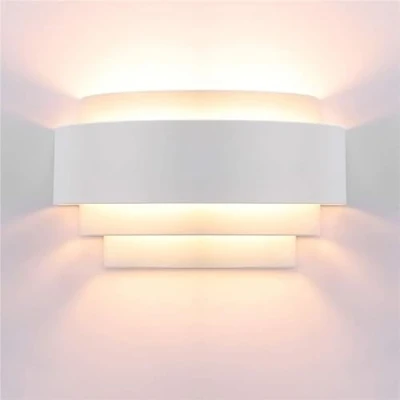 Image of Lampop Modern LED Wall Lights Up and Down Lamp Indoor Sconce Uplighter Downlighter E27 for Living Room Bedroom Bathroom, Warm White (Light Bulb Include)