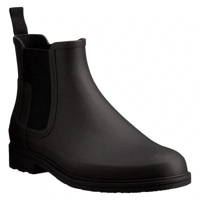Image of Hunter Original MENS Refined Chelsea Wellies, Men&#039;s, Size: 11, Black Natural rubber