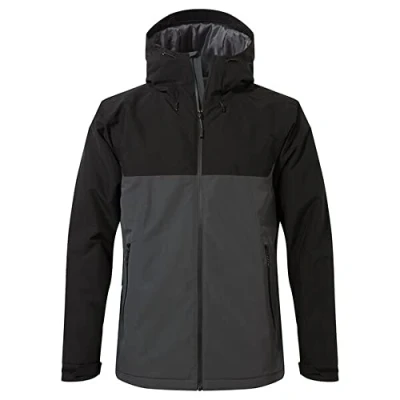 Image of Craghoppers Unisex Expert Thermal Insulated Jacket Waterproof Jacket, CarbGrey, Blk, L