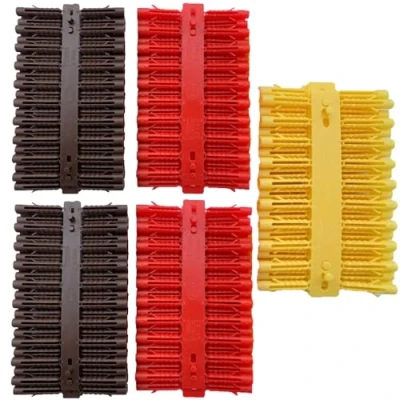 Image of UKCable Ties 400x Assorted Wall Plugs Heavy Duty Fixings. Red, Yellow &amp; Brown Plugs, 5 5.5 7.0mm