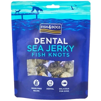 Image of Fish4Dogs Dental Sea Jerky Knots, Fish, 0.1 kg
