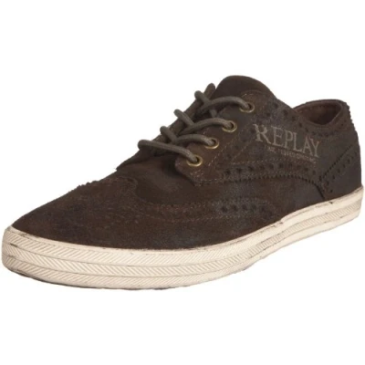 Image of Replay Men&#039;s Arma Fashion Trainer Brown GMV16.002.C0002L.018 11 UK