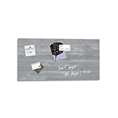 Image of SIGEL GL148 Premium Glass magnetic Board, glossy surface, 91 x 46 cm, easy mounting, Grey Artverum
