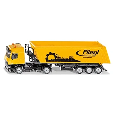 Image of siku 3537, Lorry with Dump Truck, 1:50, Metal/Plastic, Red, Tipping trough