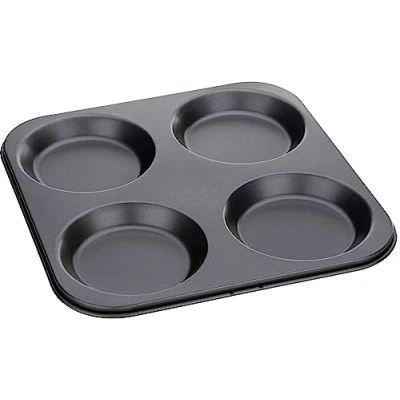 Image of Jocbinltd 5501 4 Cup Yorkshire Pudding Tray , Black