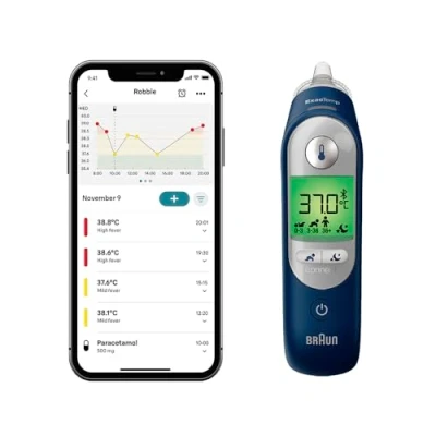 Image of Braun ThermoScan® 7+ connect Ear thermometer Family Care™ app Compatible Age Precision® Technology Baby and Infant Friendly #1 Brand among doctors¹ IRT6575