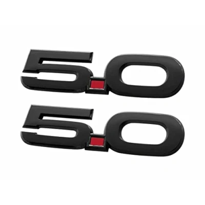 Image of Ford M1447M50AB 2015 2020 Mustang GT 5.0 Fender Emblems Black