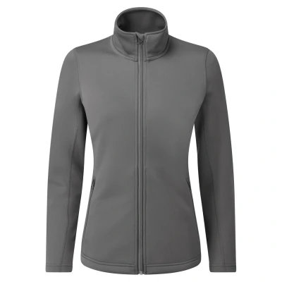 Image of Premier Womens/Ladies Dyed Sweat Jacket (Dark Grey) Size Large