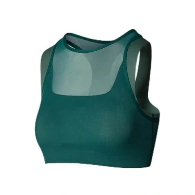 Image of The North Face Refina Double Layer BRA Medium support sports bra, Women&#039;s, Size: 12/14, Deep nori/duck green