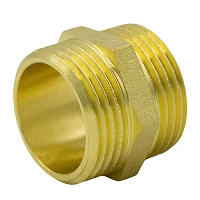 Image of VARIOSAN AG/AG Brass Double Nipple Suitable for Drinking Water 1 1/4&quot;