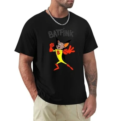 Image of Cdj Batfink Retro Vintage Cartoon 70&#039;S Throwback Nostalgia T Shirt Black 3XL