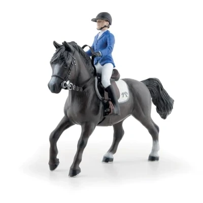 Image of PAPO Hand Painted Figurine Eden and Qimbaya Equestrian World Collectible for Children Boys Girls Ages 3 Up