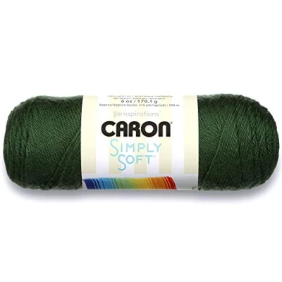Image of Caron Simply Soft Acrylic Aran Knitting Wool Yarn 170g 9707 Dark Sage