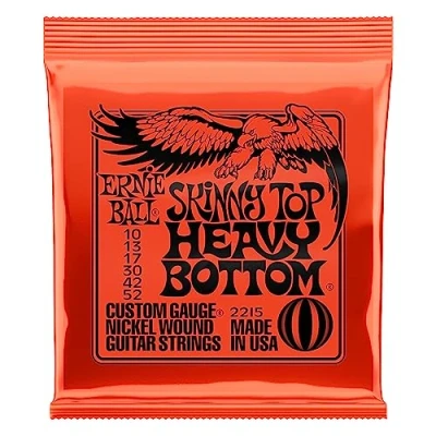 Image of Ernie Ball Skinny Top Heavy Bottom Slinky Nickel Wound Electric Guitar Strings 10 52 Gauge