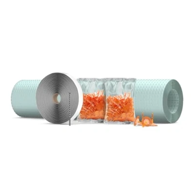 Image of Drybase Membrane Waterproofing Kit 20m² Studded Cavity Drainage Membrane, Double Sided Tape and Plugs