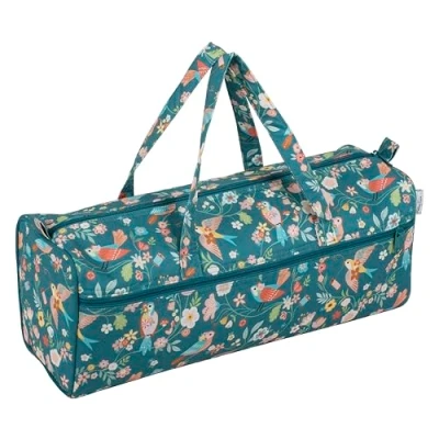 Image of Hobby Gift Knitting Needle Project Storage Bag, Bird Aviary