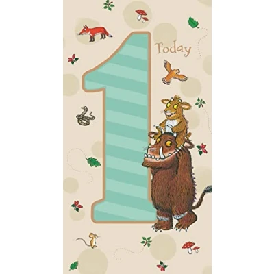 Image of Gruffalo 1st Birthday Card, Childrens Card For Celebration, Kids, Officially Licensed