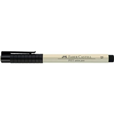 Image of Faber Castell Art &amp; Graphic Pitt Artist Pen Brush India Ink Pen, Warm Grey I, Single For Art, Craft, Drawing, Sketching, Home, School, University, Colouring