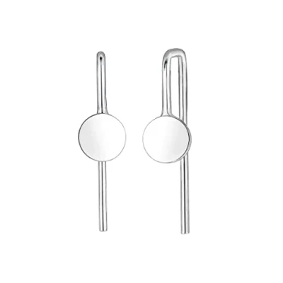 Image of Elli Women&#039;s 925 Sterling Silver Thread Earrings 311292717